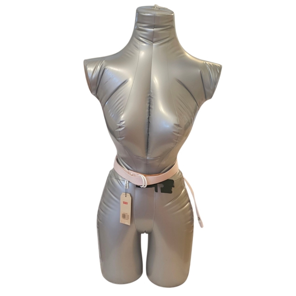 Pink Levi's Women's Summer Web Leather Belt